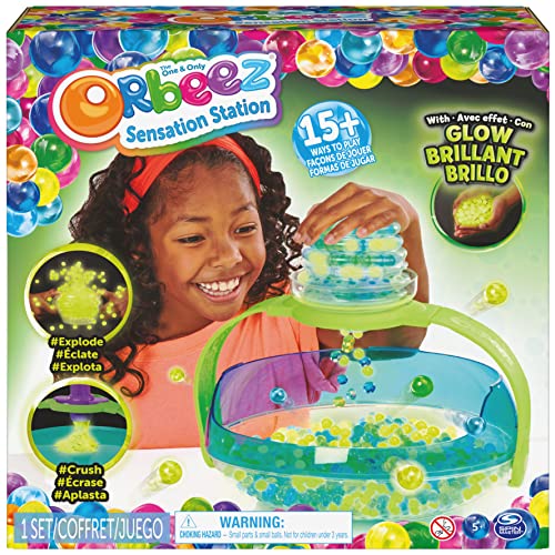 Orbeez Sensations Station Set - Nachfolgeset vom Challenge Set mit im Dunkeln leuchtenden und bunten original für Kinder getesteten Wasserperlen für kreativen Spielspaß, ab 6 Jahren von Orbeez