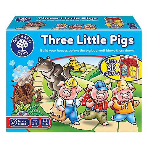 Orchard Toys Three Little Pigs Game, Fun Board Game for Children Age 3-6, Family Game Toy von Orchard Toys