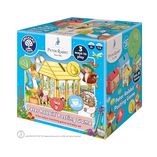 ORCHARD TOYS Peter Rabbit™ Posting Game Offizielles Beatrix Potter Spiel, Matching- und Farbspiel für Kinder ab 2 Jahren, Geburtstagsgeschenk von Orchard Toys