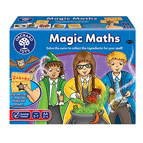 Orchard Toys Magic Maths, Magic Ink Reveals The Answer, Educational Maths Game, Practice Addition and Subtraction, Ages 5-7 von Orchard Toys