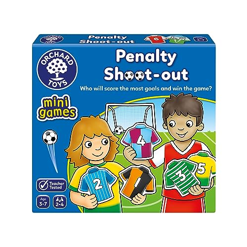 Orchard Toys Penalty Shoot Out Mini Games, Travel Games for Kids to Learn Matching Pairs, Maths, Educational Game for Addition, Subtraction, Football Game, Football Gift for Boys, Girls, Age 3+ von Orchard Toys
