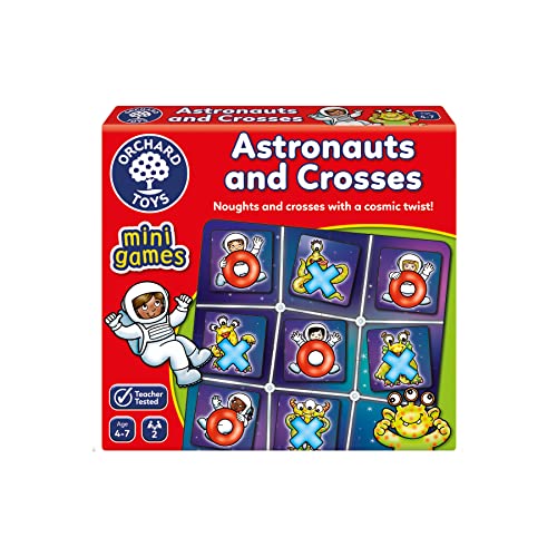 Orchard Toys - Astronauten und Kreuze Spiel, Reisespiel für Kinder im Alter von 4-7 Jahren von Orchard Toys