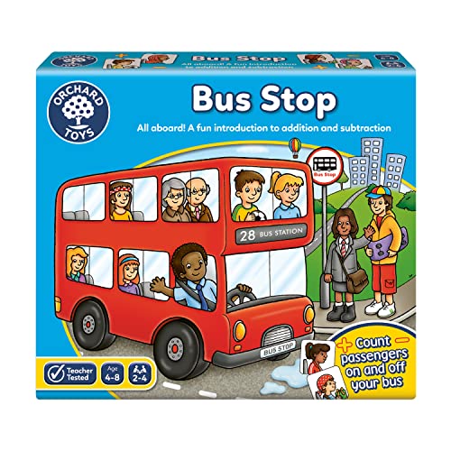 Orchard Toys Bus Stop Game, Educational Addition and Subtraction Maths Game, Teacher Tested, Perfect for Children Aged 4-8, Educational Toy Game von Orchard Toys