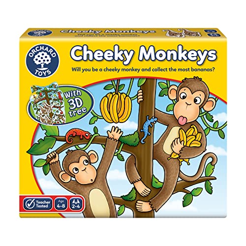 Orchard Toys Cheeky Monkeys Game, A Fun Game of Chance, Family Game, Perfect for Kids Age 4-8, Educational Game Toy, Family Game von Orchard Toys
