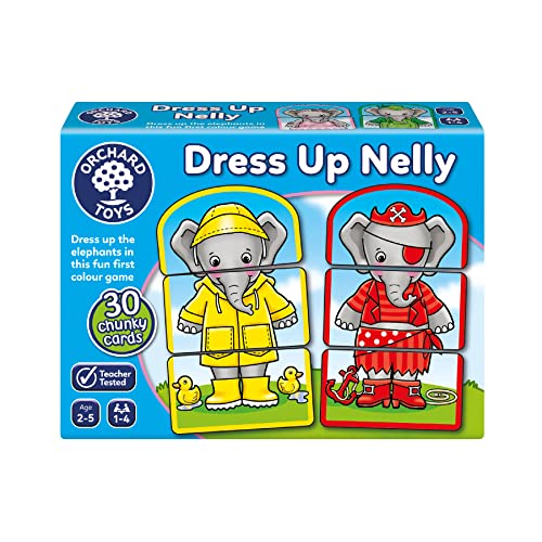 Orchard Toys - Dress Up Nelly Kinderspiel, Baby-Flashkarten sind geeignet für Jungen, Mädchen und Kleinkinder ab 2 Jahren von Orchard Toys