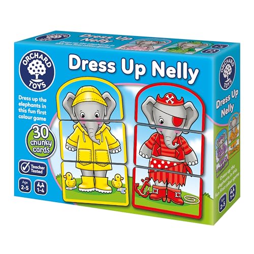 Orchard Toys - Dress Up Nelly Kinderspiel, Baby-Flashkarten sind geeignet für Jungen, Mädchen und Kleinkinder ab 2 Jahren von Orchard Toys