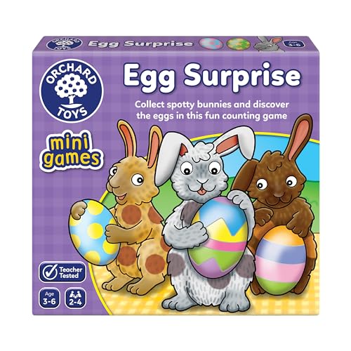Orchard Toys Egg Surprise Spiel, kleines und kompaktes Reisezahlen-Zählspiel für Kinder im Alter von 3–6 Jahren Orchard Toys Egg Surprise Spiel, kleines und kompaktes Reisezahlen-Zählspiel für Kinder im Alter von 3–6 Jahren von Orchard Toys