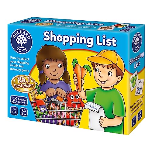 Orchard Toys Shopping List Memory and Matching Pairs Large Card Game, Food Shop & Trolley Snap Cards for Kids Educational Games and Toys for Toddler and Children, 3+ Year Olds, Girls & Boys von Orchard Toys
