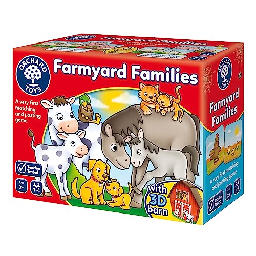 Orchard Toys - Farmyard Families Spel, Spaßiges Zuordnungs- und Postspiel, Perfekt für Kinder ab 2 Jahren von Orchard Toys