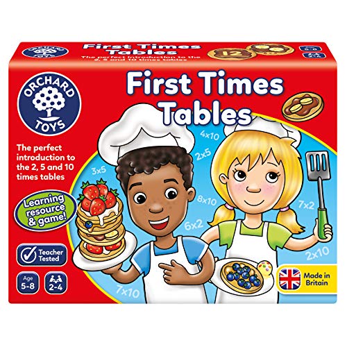 Orchard Toys First Times Tables Game, Helps Teach 2, 5 and 10 Times Tables, Multiplication Game, Perfect for Children Age 5-8, Educational Maths Game von Orchard Toys