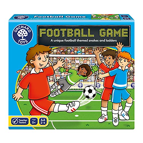 Orchard Toys Football Game, Perfect for Kids and Football Fans Ages 5+, Fun Snakes and Ladders Style Game, Family Game von Orchard Toys