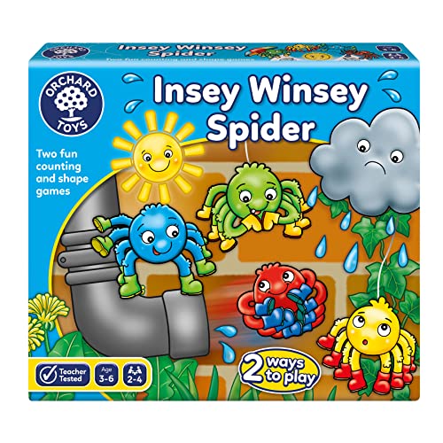 Orchard Toys Insey Winsey Spider Game, Shape and Counting Game for Preschoolers, Perfect for Children Age 3-6, Encourages Number and Counting Skills von Orchard Toys