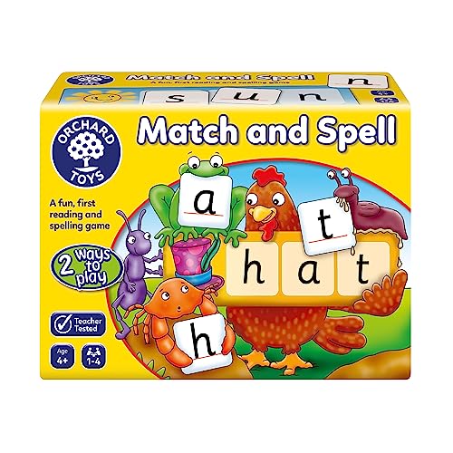 Orchard Toys Wortbrettspiel „Match and Spell“, englische Version von Orchard Toys