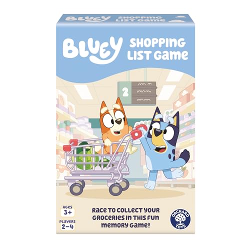 Orchard Toys Offizielles Bluey Shopping List Matching- und Memory-Spiel für Kinder ab 3 Jahren von Orchard Toys