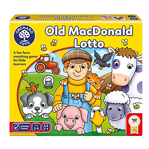 Orchard Toys Old Macdonald Lotto, A Farm Themed Memory Game, for Children Age 2-6, Perfect First Game, Party Gift, Educational Toy von Orchard Toys