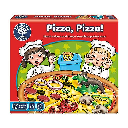 Orchard Toys Pizza, Pizza! Game, Educational Board Game for Preschoolers and Children Age 3-7, Shape and Colour Game, Educational Game Toy von Orchard Toys