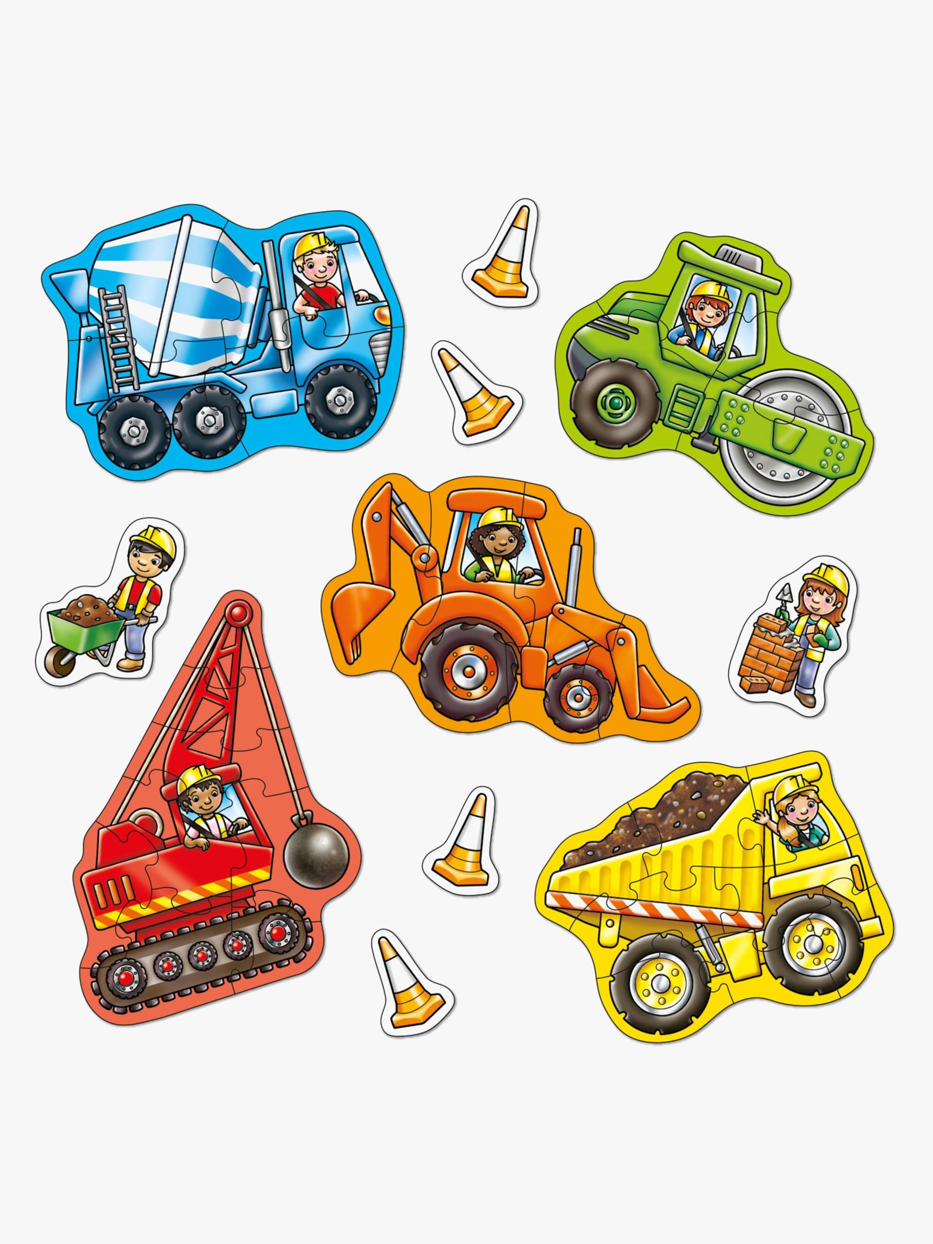 Orchard Toys Puzzle Große Fahrzeuge 5-in-1 von Orchard Toys