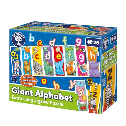 Orchard Toys Riesiges Alphabet, pädagogisches und lustiges Puzzle, inklusive Poster und Lernanleitung, ideal für Kinder ab 3 Jahren Orchard Toys Riesiges Alphabet, pädagogisches und lustiges Puzzle, inklusive Poster und Lernanleitung, ideal für Kinder ab 3 Jahren von Orchard Toys