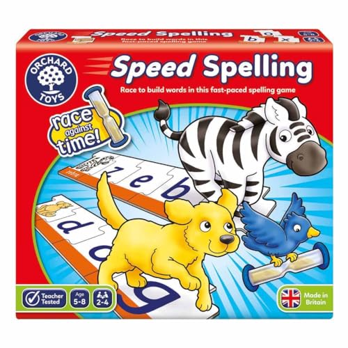 Orchard Toys Speed Spelling Game, Educational Spelling Game for Kids Ages 5-8, Helps with Phonics and Spelling. von Orchard Toys