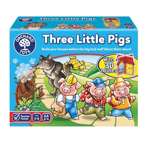 Orchard Toys Three Little Pigs Game, Fun Board Game for Children Age 3-6, Family Game Toy Orchard Toys Three Little Pigs Game, Fun Board Game for Children Age 3-6, Family Game Toy von Orchard Toys