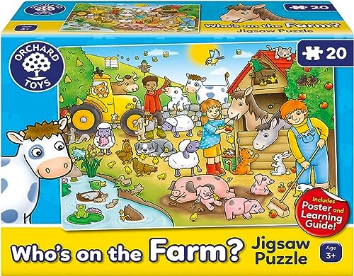 Orchard Toys 302 Who's on The Farm, Mehrfarbig von Orchard Toys