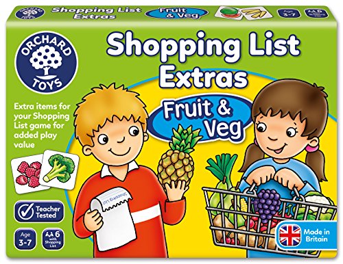 The title needs to say: Orchard Toys Einkaufsliste Spiel "Shopping List": Noch mehr Früchte und Gemüse - Englische Sprache von Orchard