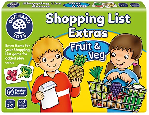 The title needs to say: Orchard Toys Einkaufsliste Spiel "Shopping List": Noch mehr Früchte und Gemüse - Englische Sprache von Orchard