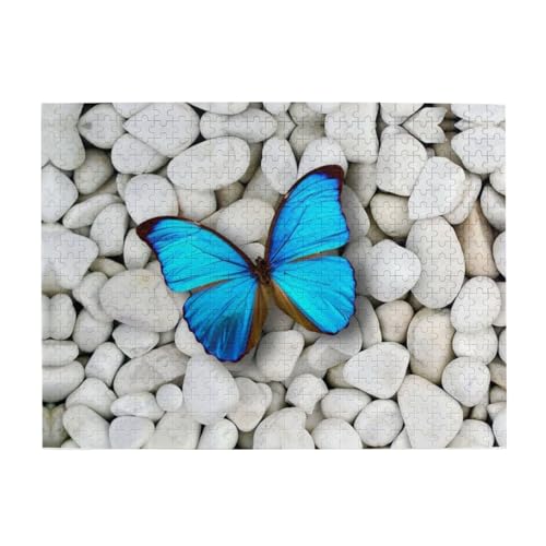 Schmetterling und Steindruck Puzzle Personalisiertes Puzzle Holzpuzzle Lustiges Puzzle 500 Teile Für Erwachsene Geburtstagsgeschenk von OrcoW