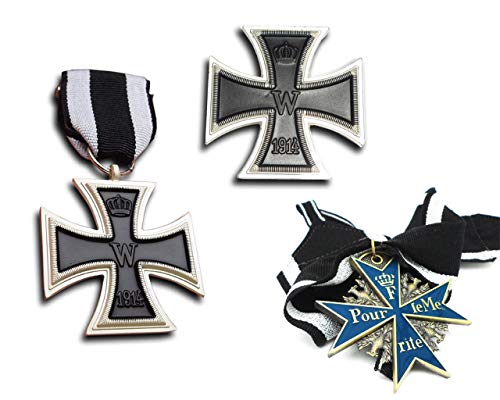 Orden Konvolut 1.Weltkrieg - 3er Set - EK1 / EK2 / Pour le Merite - dt. Armee von Orden 1. Weltkrieg