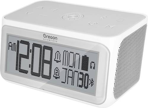 Oregon Scientific RA389 Wecker Grau-Weiß Alarmzeiten 2 2 Timerzeiten, USB Anschluss von Oregon Scientific