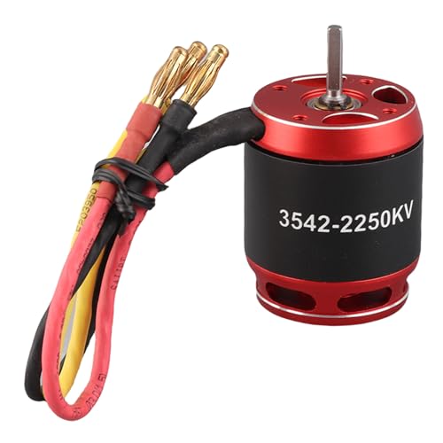 Oreilet 1/10 RC -bürstenloser Motor mit Zahnrädern, 1850 KV, 2250 KV, 3542 Outrunner -Motor, Hochtorsionsrotor 14 Pol 12 Slot, RC Zubehör für 1/10 Crawler Cars, Axial Scx10 (2250KV) von Oreilet