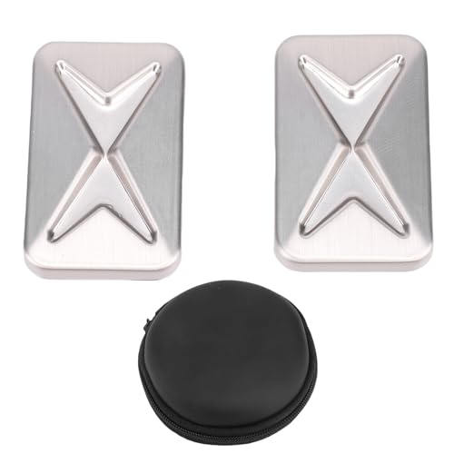 Oreilet Magnetischer Schieber Egler Fidget-Spielzeug, Stress-Fidget mit Aufbewahrung Tasche, Coole Büro-Gadgets für Entspannungs-Meditation-Reise-Arbeits Geschenke (Silver) von Oreilet