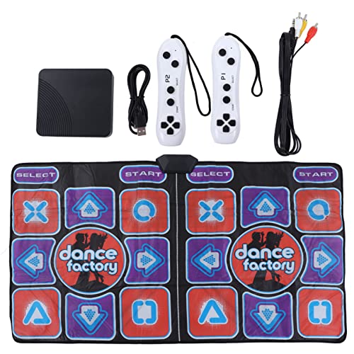Oreilet Music Dance Pad, Double Player Foldable Training Floor Game Matte für TVS -Computer, Kleinkind Teen -Spiele, Handfußkoordination Verbesserung von Oreilet