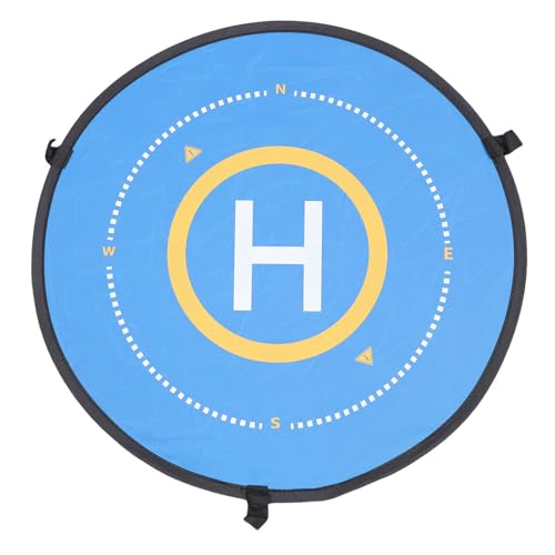 Oreilet Neue Drohnen Landing Pad für 3 2, Universelle Haltbare Doppelseitige Regenfisch Falt Drohnen Landungsmatte mit Nächtlicher Reflexion für RC Quadcopters Zubehör (55cm) von Oreilet