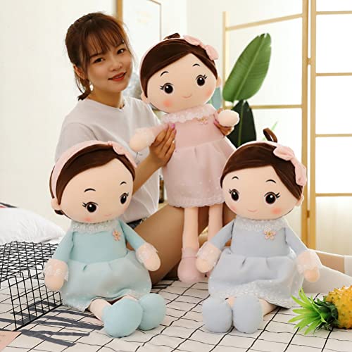 Oreilet Plüschpuppe, Niedliche Stoffpuppen, Babypuppenspielzeug mit Weichem Plüschstoff und PP -Baumwollfüllung, Zum Kuscheln, Heimdekoration, Gabe für Mädchen Kleinkinder (2) von Oreilet