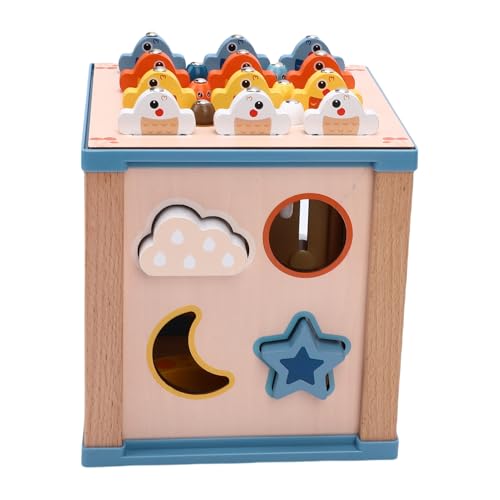 Oreilet Sortierspielzeug aus Holzform, Lernspielzeug Im Bildungsschule mit Stapeln, um die Fangfischerfunktionen für zu Fangen, um die Kognitive Entwicklung zu Verbessern von Oreilet