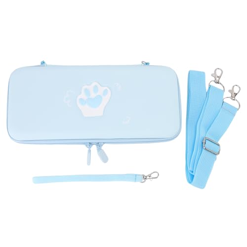 Oreilet Tragetasche, Schützende Hartschale mit Handschlaufe und Schultergurt, wasserdichte Schützende Hartschalen-Reisetasche für die Heimreise (Blue) von Oreilet