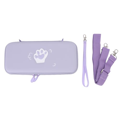 Oreilet Tragetasche, Schützende Hartschale mit Handschlaufe und Schultergurt, wasserdichte Schützende Hartschalen-Reisetasche für die Heimreise (Purple) von Oreilet