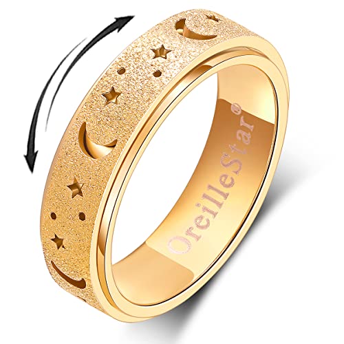 OreilleStar Angst Ring für Frauen Spinner Ring Edelstahl Fidget Toys Erwachsene Fidget Spinner Ringe für Frauen Fidit Ring Männer OreilleStar Angst Ring für Frauen Spinner Ring Edelstahl Fidget Toys Erwachsene Fidget Spinner Ringe für Frauen Fidit Ring Männer von OreilleStar