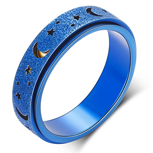 OreilleStar Angst Ring für Frauen Spinner Ring: Fidget Ring Angst Relief Artikel Spinner Ringe für Angstzustände Fidget Ringe für Angst für Frauen Anti-Angst-Fidget-Ring Männer Teenager (Mond Stern OreilleStar Angst Ring für Frauen Spinner Ring: Fidget Ring Angst Relief Artikel Spinner Ringe für Angstzustände Fidget Ringe für Angst für Frauen Anti-Angst-Fidget-Ring Männer Teenager (Mond Stern von OreilleStar