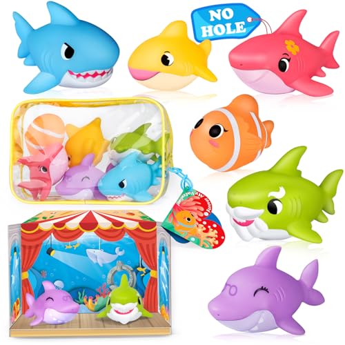 Oriate Badespielzeug für Babys, Badespielzeug ohne Loch für Kinder, Anti-Schimmel-Spielzeug für Badewanne, Pool- und Strandspielzeug für Babys, sensorisches Montessori STEM Spielzeug von Oriate