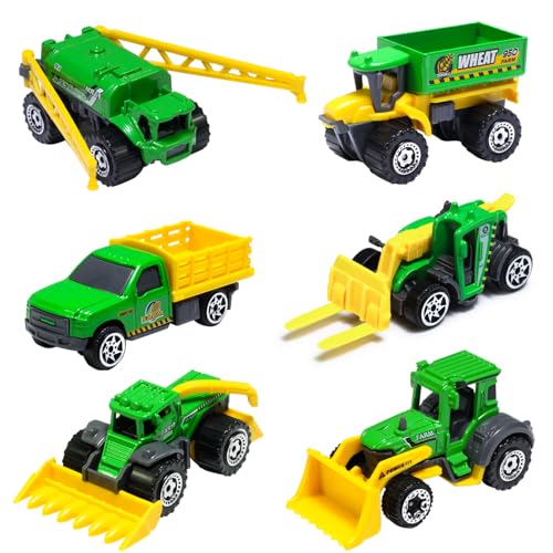 Oriate Bauernhof Traktor Spielzeug, Metal Dauerhaft Farm Mähdrescher Bagger Kinder Fahrzeuge Tortendeko Sandspielzeug Set, Traktoren Set Landmaschine Landwirtschaft Kindertagsgeschenk Oriate Bauernhof Traktor Spielzeug, Metal Dauerhaft Farm Mähdrescher Bagger Kinder Fahrzeuge Tortendeko Sandspielzeug Set, Traktoren Set Landmaschine Landwirtschaft Kindertagsgeschenk von Oriate
