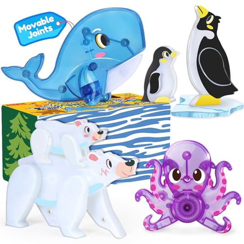 Oriate Magnetische Fliesen, 3D-Arkti-Tierspielzeug, 6 Stück magnetische Stangentiere für Kinder, bewegliches Gelenktierspielzeug, geeignet für Kinder, magnetische Blöcke, Baumagnetfliesen Oriate Magnetische Fliesen, 3D-Arkti-Tierspielzeug, 6 Stück magnetische Stangentiere für Kinder, bewegliches Gelenktierspielzeug, geeignet für Kinder, magnetische Blöcke, Baumagnetfliesen von Oriate