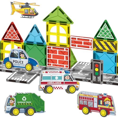 Oriate Stadtauto-Magnetfliesen, magnetisierte rollende Fahrzeuge, kompatibel mit magnetischen Strukturbauten, Fliesen, Bausteine, Zubehör, Spielset, STEAM pädagogisches Lernen Oriate Stadtauto-Magnetfliesen, magnetisierte rollende Fahrzeuge, kompatibel mit magnetischen Strukturbauten, Fliesen, Bausteine, Zubehör, Spielset, STEAM pädagogisches Lernen von Oriate