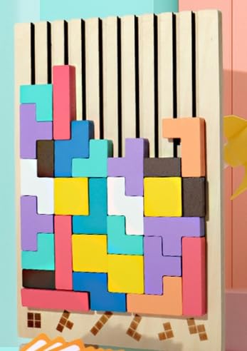 Orifesio Holzpuzzle, Holz Stapelspiel mit 42 Blöcke & 10 Herausforderungskarten, Holzstapelspiel Montessori Spielzeug ab 3 4 5 6 Jahre, Holzspiele Set, Kinder Orifesio Holzpuzzle, Holz Stapelspiel mit 42 Blöcke & 10 Herausforderungskarten, Holzstapelspiel Montessori Spielzeug ab 3 4 5 6 Jahre, Holzspiele Set, Kinder von Orifesio