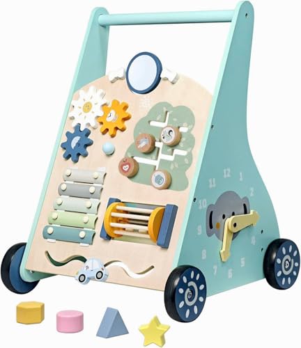 Orifesio Lauflernwagen Holz, Baby Lauflernhilfe, Montessori Spielzeug Multifunktional, Holzspielzeug mit Stauraum für Kinder, Fördert Kreativität & Motorik Baby Walker, Geschenk für Jungen und Mädchen Orifesio Lauflernwagen Holz, Baby Lauflernhilfe, Montessori Spielzeug Multifunktional, Holzspielzeug mit Stauraum für Kinder, Fördert Kreativität & Motorik Baby Walker, Geschenk für Jungen und Mädchen von Orifesio