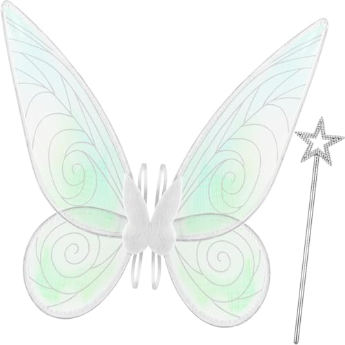 Orifinter Feenflügel Erwachsene Kinder, Schmetterlingsflügel Feen Kostüm Damen, Faschingskostüme Damen, Elfenflügel mit Feenstab für Karneval Halloween Kostüm Geburtstag Cosplay Comic Con Themed Party Orifinter Feenflügel Erwachsene Kinder, Schmetterlingsflügel Feen Kostüm Damen, Faschingskostüme Damen, Elfenflügel mit Feenstab für Karneval Halloween Kostüm Geburtstag Cosplay Comic Con Themed Party von Orifinter