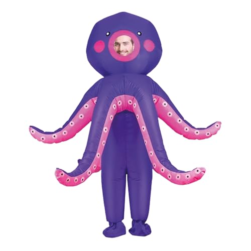 AirSuit® Aufblasbare Krake Verkleidung für Erwachsene | Ungewöhnliches Kostüm Einheitsgröße | 100% Polyester | Größe 160 bis 190cm | Leicht und angenehm zu tragen | Aufblassystem | OriginalCorner® von Original Cup