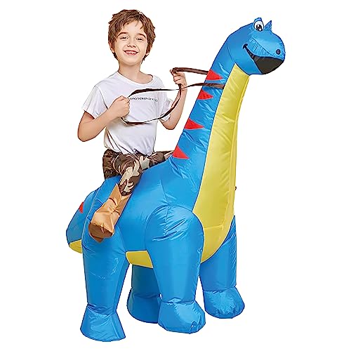 AirSuit® Aufblasbare Verkleidung Dinosaurier Diplodocus für Kinder | Größe 120 bis 150cm | Aus sehr strapazierfähigem Polyester - Angenehm zu tragen | Inklusive Aufblassystem | OriginalCup® von Original Cup