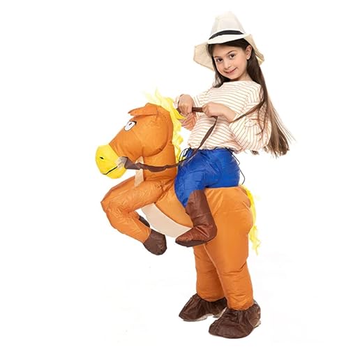 AirSuit® Aufblasbares Cowboy-Kostüm für Kinder | Größe 90 bis 120cm | Kostüm für die Kostümparty | Aus strapazierfähigem Polyester - angenehm zu tragen | Inklusive Aufblassystem | OriginalCup®. von Original Cup